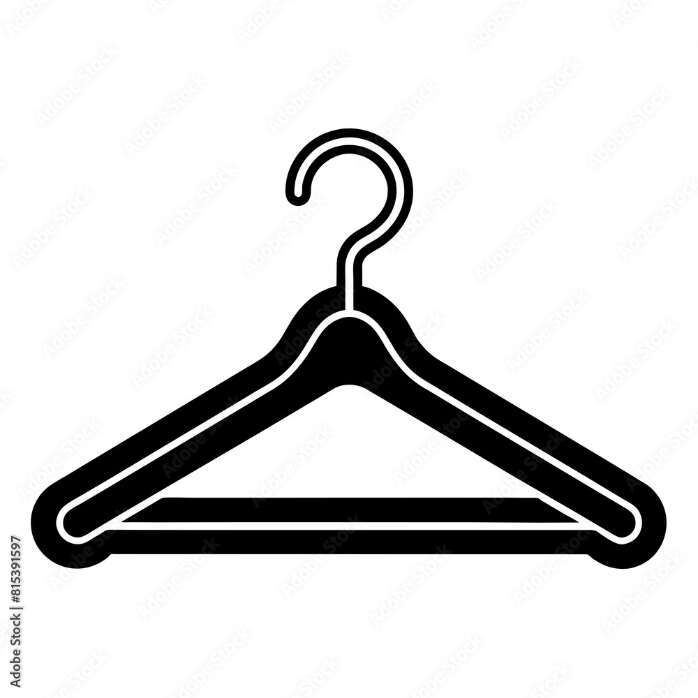 hanger isolated on white vector icon