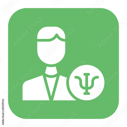 Psychologist Male icon vector image. Can be used for Psychology.