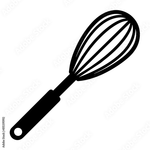 Whisk vector icon silhouette illustration