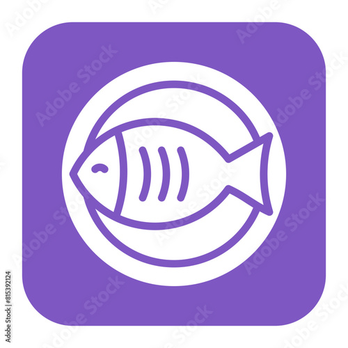 Fish icon vector image. Can be used for Nutrition.