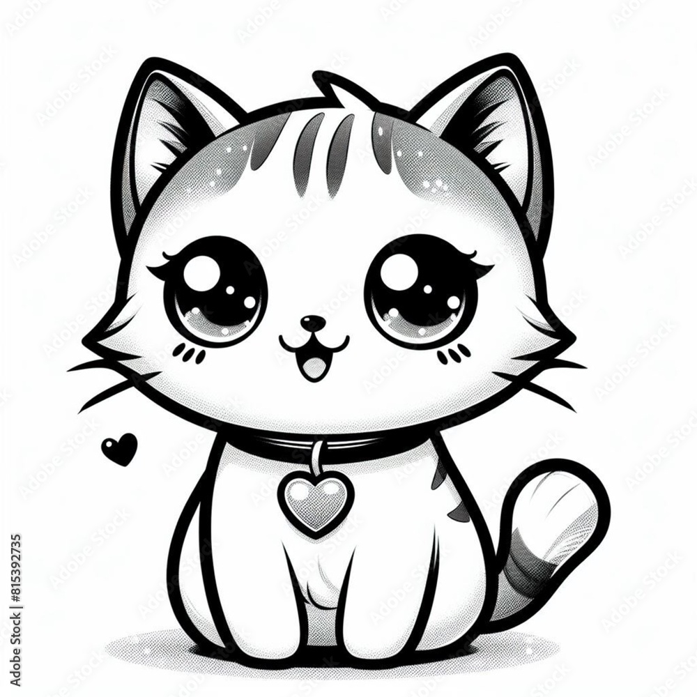 smiling cat with love necklace smiling cat with love necklace