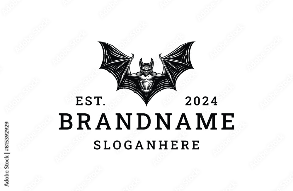 Bat logo template vector illustration design Bat logo template vector illustration design