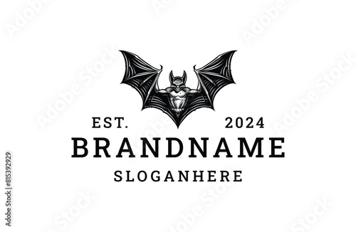 Bat logo template vector illustration design