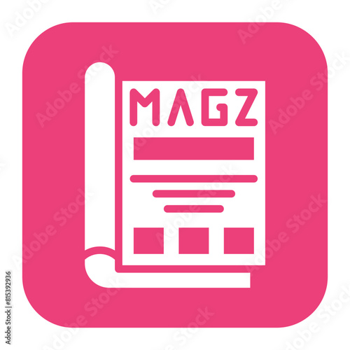 Magazine icon vector image. Can be used for Printing.