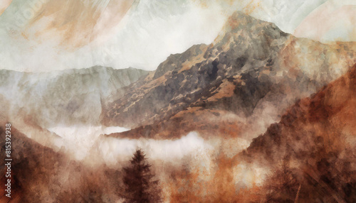 Rustic Reverie: Abstract Oil Paint Farmhouse Wall Art - A Timeless Blend of Traditional, Vintage, and Muted Elegance	