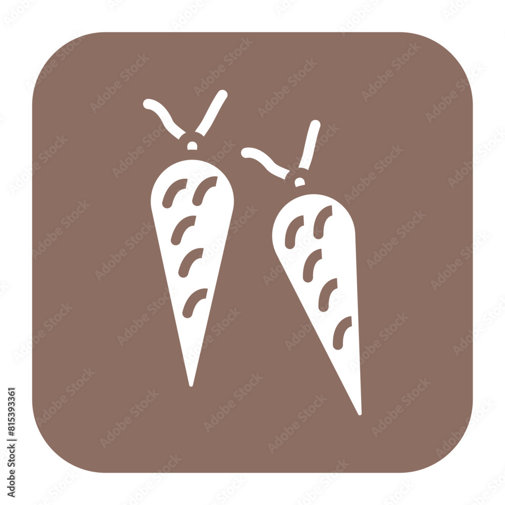 Carrot icon vector image. Can be used for Carnival. Carrot icon vector image. Can be used for Carnival.