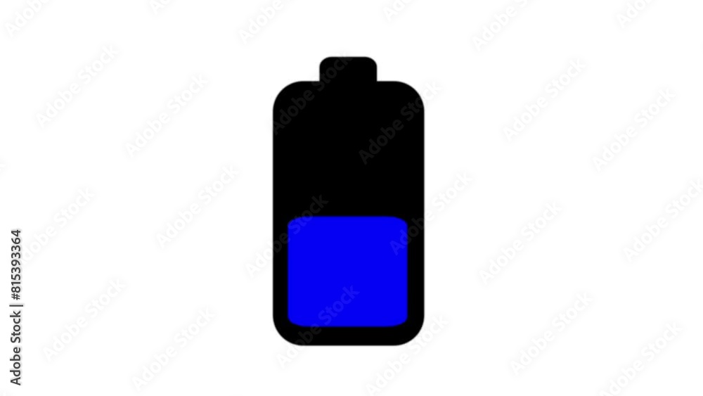 Futuristic battery charging blue indicator level low to full on white background. Animated icon charge battery. Charging discharged battery to full charge. Battery indicator showing battery charging Futuristic battery charging blue indicator level low to full on white background. Animated icon charge battery. Charging discharged battery to full charge. Battery indicator showing battery charging
