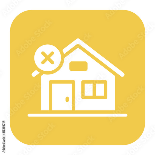 No House icon vector image. Can be used for Homeless.