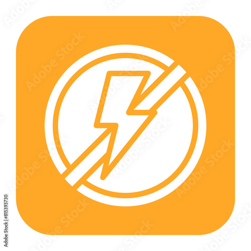 No Electricity icon vector image. Can be used for Homeless.