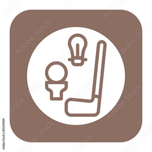 Golfing Tips icon vector image. Can be used for Golf.