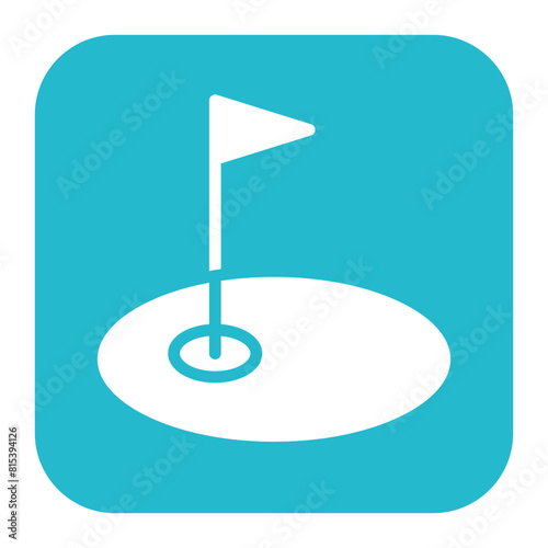 Hole icon vector image. Can be used for Golf.