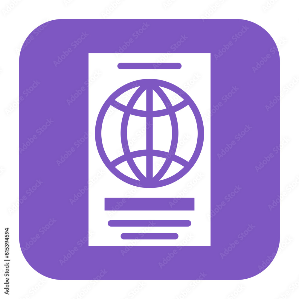 Passport icon vector image. Can be used for Ski Resort. Passport icon vector image. Can be used for Ski Resort.