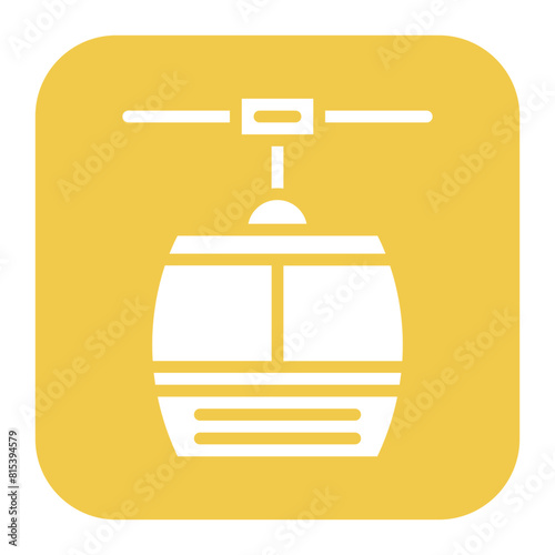 Cable Car icon vector image. Can be used for Ski Resort.