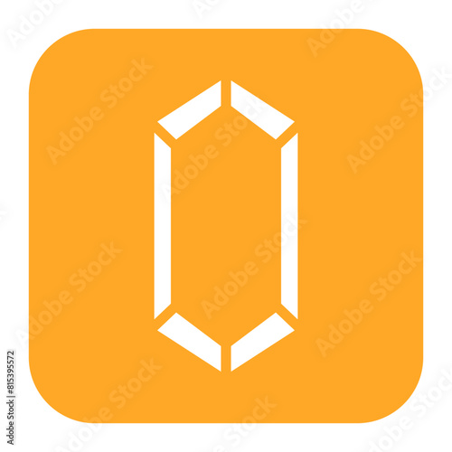 Gem icon vector image. Can be used for Fairytale.