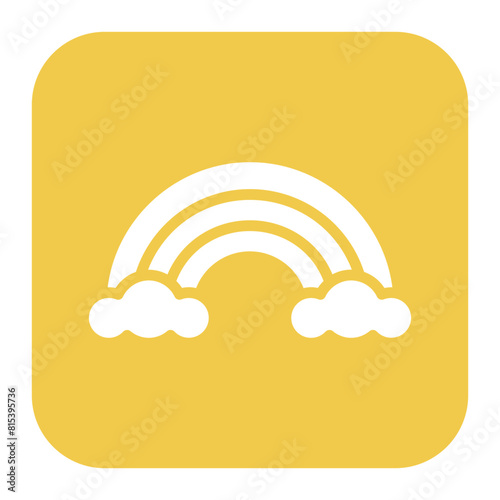 Rainbow icon vector image. Can be used for Fairytale.