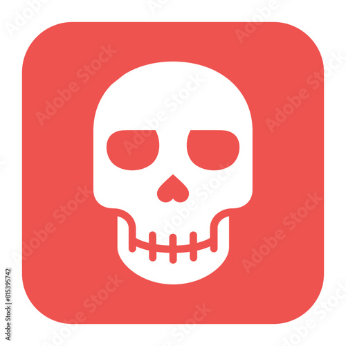 Skull icon vector image. Can be used for Fairytale.