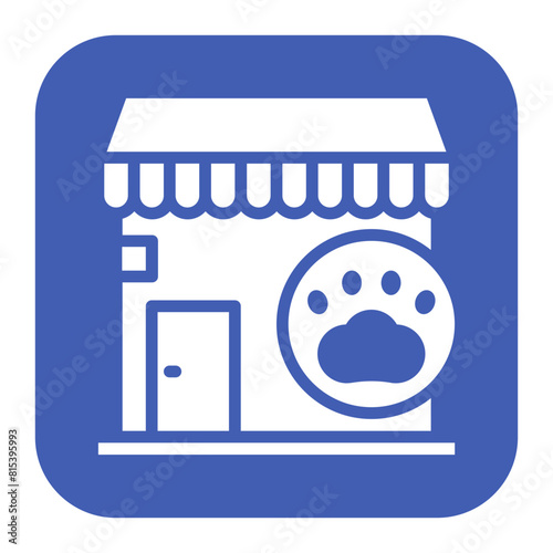 Pet Store icon vector image. Can be used for Veterinary.
