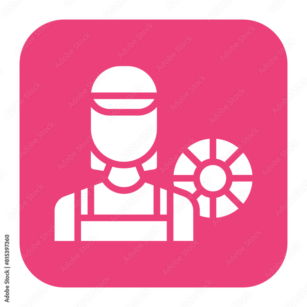 Fototapeta premium Lifeguard Female icon vector image. Can be used for Public Services.