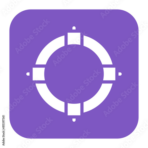 Life Preserver icon vector image. Can be used for Public Services.