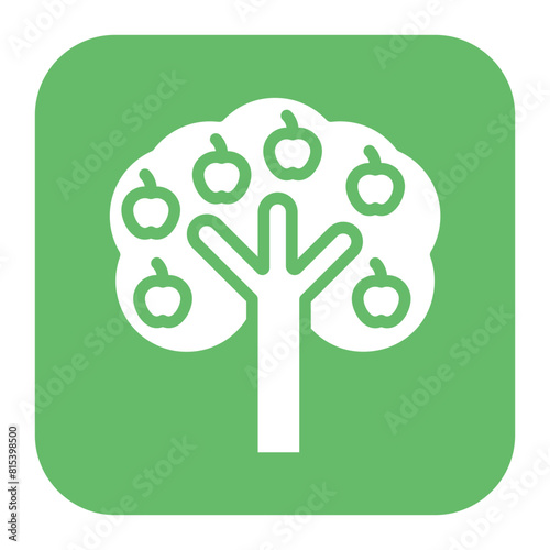 Obraz na plátně Apple Tree icon vector image. Can be used for Agriculture.