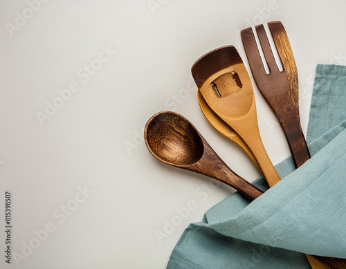 wooden kitchen utensils