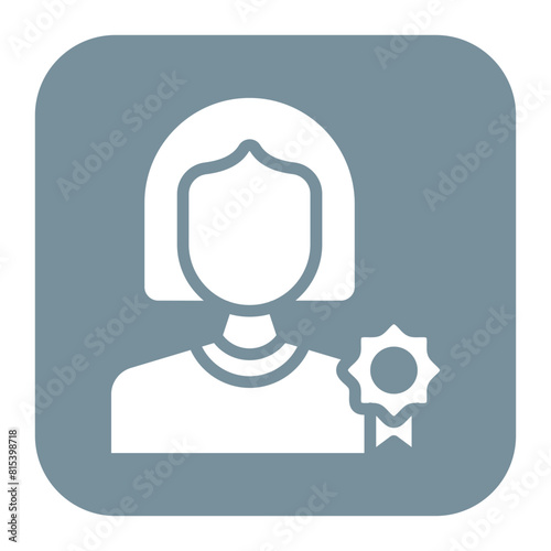 Ambassador icon vector image. Can be used for Video Blog.