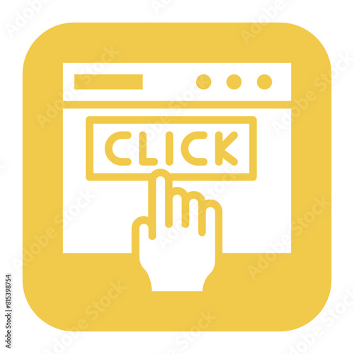 Call To Action icon vector image. Can be used for Video Blog.