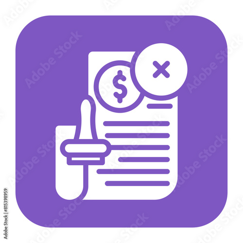 Agreement Delete icon vector image. Can be used for Documents And Files.