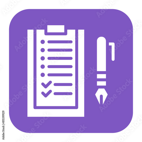 Summary List icon vector image. Can be used for Documents And Files.
