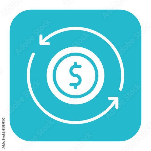 Cash Flow icon vector image. Can be used for Credit And Loan.