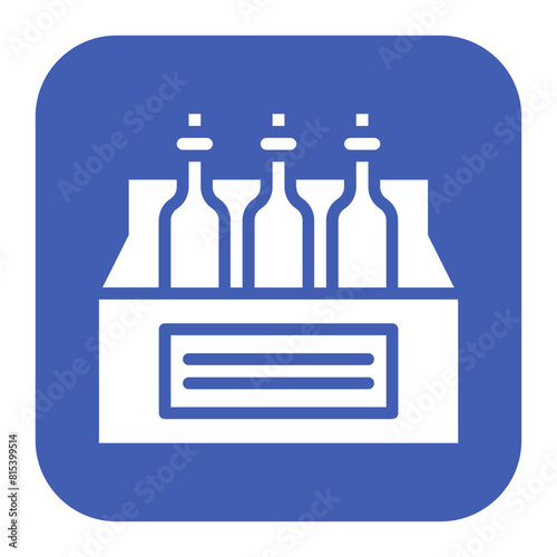 Pack of Beers icon vector image. Can be used for Bar.