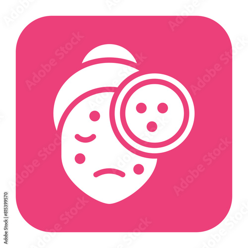 Acne icon vector image. Can be used for Cosmetology.