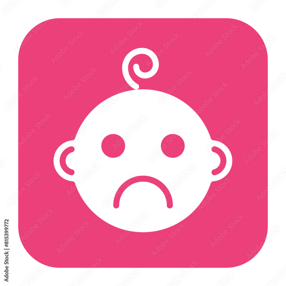 Angry Baby icon vector image. Can be used for Maternity. Angry Baby icon vector image. Can be used for Maternity.