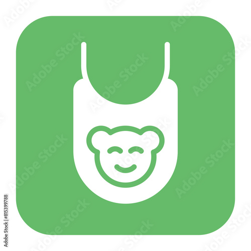 Baby Bib icon vector image. Can be used for Maternity.