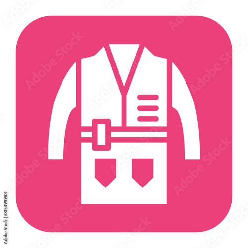 Detective Coat icon vector image. Can be used for Crime Investigation.