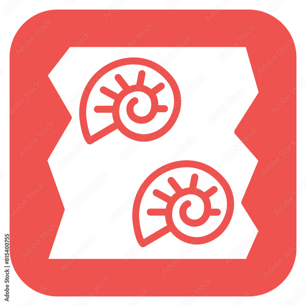 Fossil icon vector image. Can be used for Archeology. Fossil icon vector image. Can be used for Archeology.