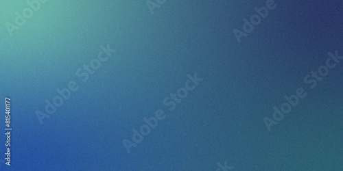 Abstract blue purple green color gradient background. Iridescent grainy grunge texture with with heavy noise and gradient. Cobalt sapphire blue color gradient blurred backdrop.