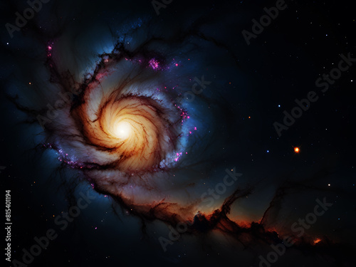 A spiral galaxy full of stars and energy, bright and beautiful.