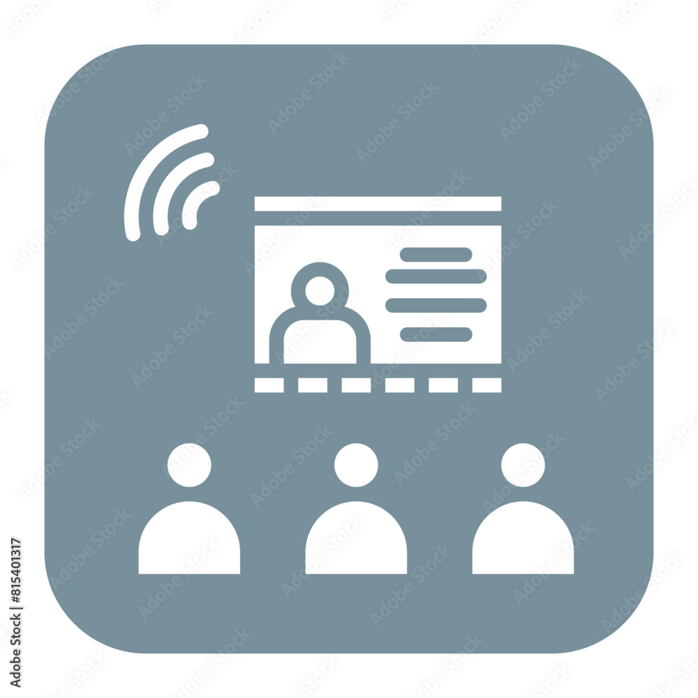 Care Recipient Webinar icon vector image. Can be used for Home Services. Care Recipient Webinar icon vector image. Can be used for Home Services.