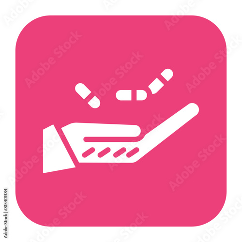 Medication Taking Assistance icon vector image. Can be used for Home Services.