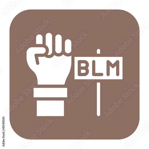Blm icon vector image. Can be used for Human Rights.
