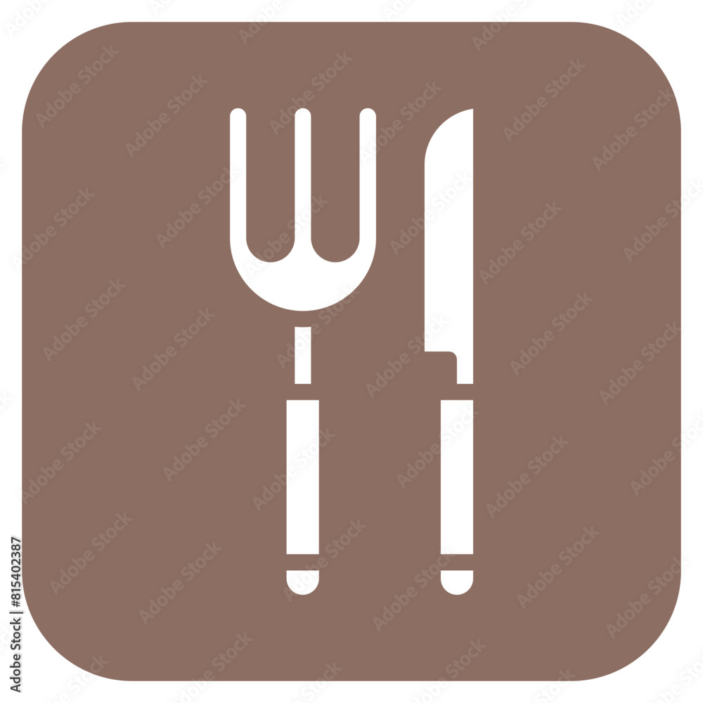 Fototapeta premium Cutlery icon vector image. Can be used for Nursing Home.