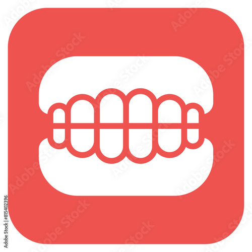 Dentures icon vector image. Can be used for Nursing Home.