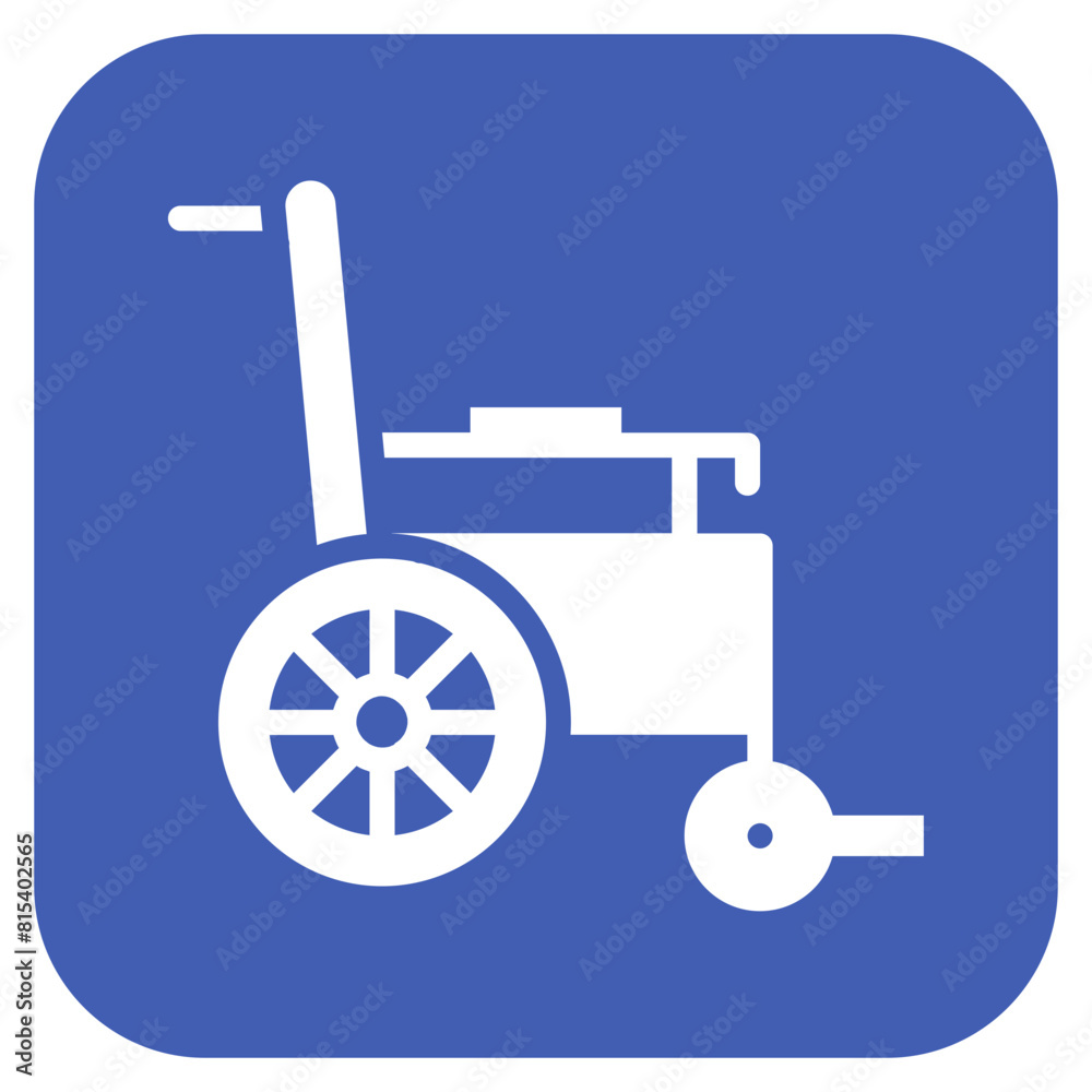 Wheelchair icon vector image. Can be used for Nursing Home. Wheelchair icon vector image. Can be used for Nursing Home.