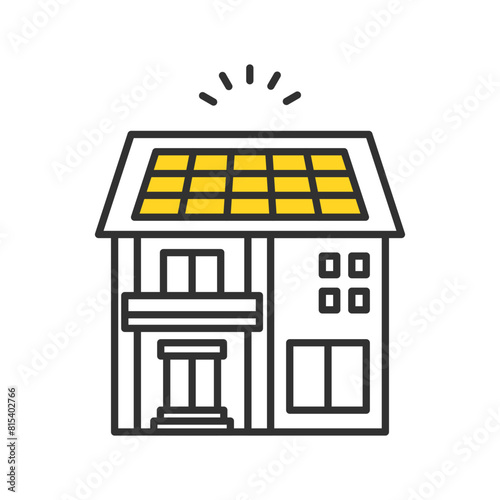 太陽光発電のついた家