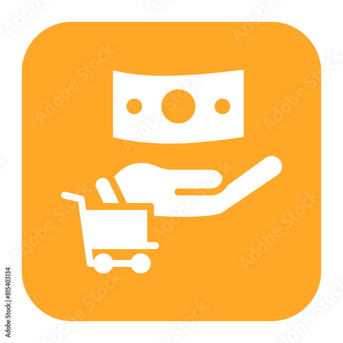 Cart Cash on Delivery icon vector image. Can be used for Ecommerce Store.