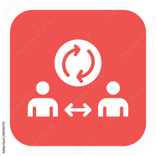 Group Dynamics icon vector image. Can be used for Teamwork.