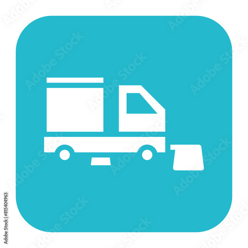 Street Sweeping icon vector image. Can be used for Public Utilities.