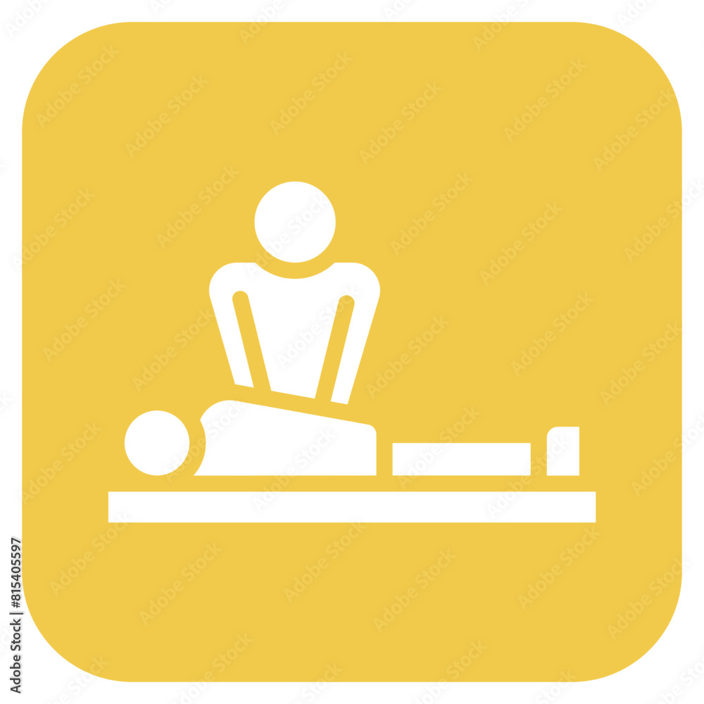 Cardiopulmonary Resuscitation icon vector image. Can be used for Cardiology. Cardiopulmonary Resuscitation icon vector image. Can be used for Cardiology.
