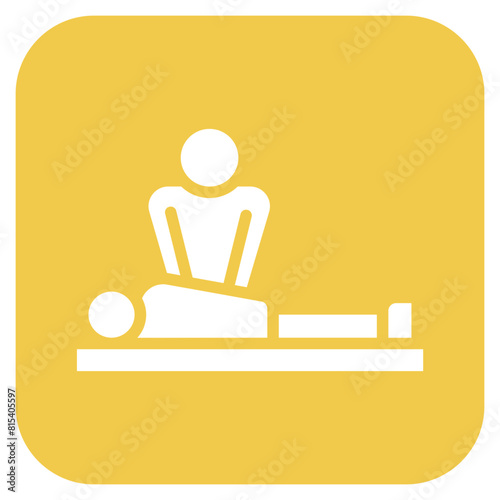 Cardiopulmonary Resuscitation icon vector image. Can be used for Cardiology.